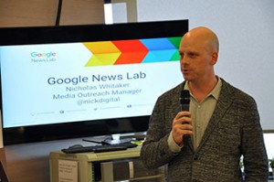 Nicholas Whitaker是資深傳媒及傳播人、現時為 Google News Lab 項目經理 。他現致力訓練新聞從業員利用數碼科技開拓嶄新的新聞敘事方法。