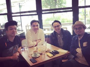 創意及社交媒體部門 - （左起）Alex, 羅永聰, YC, Stephen